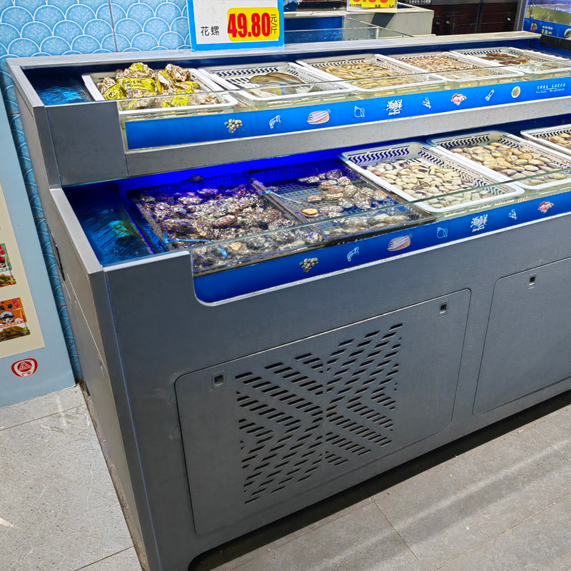 Newest Supermarket two layers multi-layer fish tank