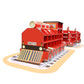 Scene display corrugated paper locomotive