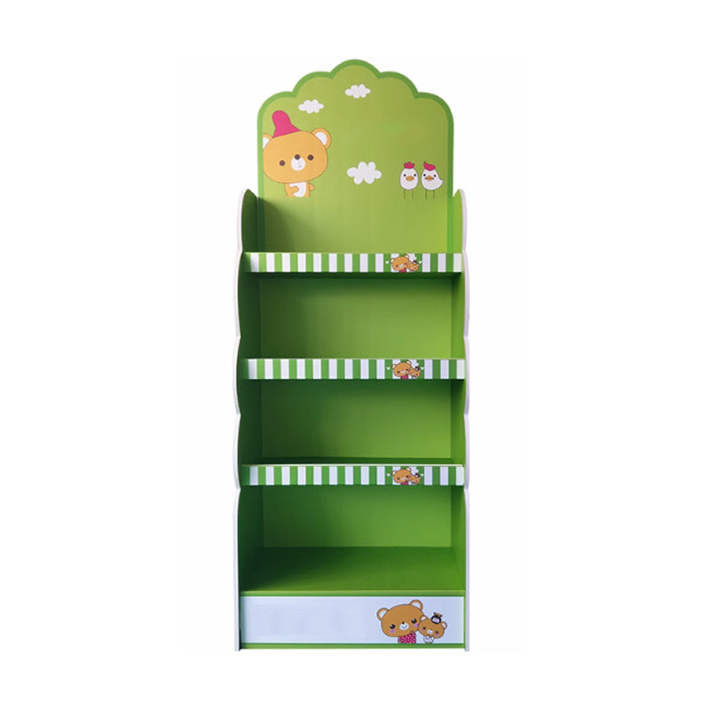 Corrugated paper integrated multi-layer shelf