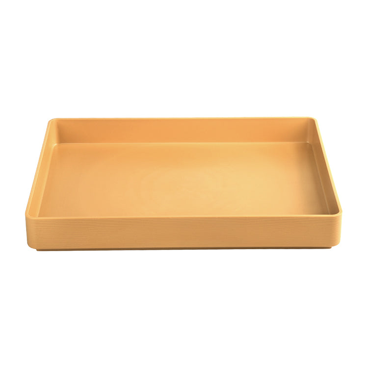 durable small linsulated pressure resistant smooth yellow tray bread tray AB for vegetable fruit three parts combination