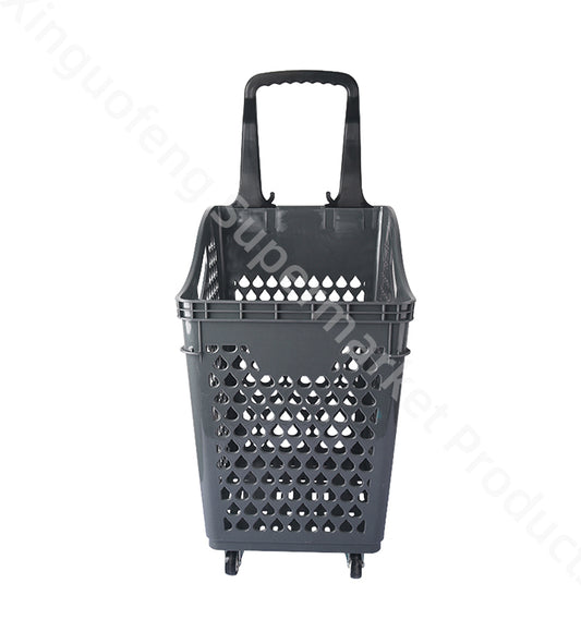 shopping cart large capacity multifunction PP Rubber wheel 2.8kg PP raw material tall shaped design colorful handles carts