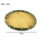 village Dustpan round Bamboo Weaving Basket Open Bamboo Sieve Hand Woven Drying Bamboo Basket Fruit and Vegetable Storage