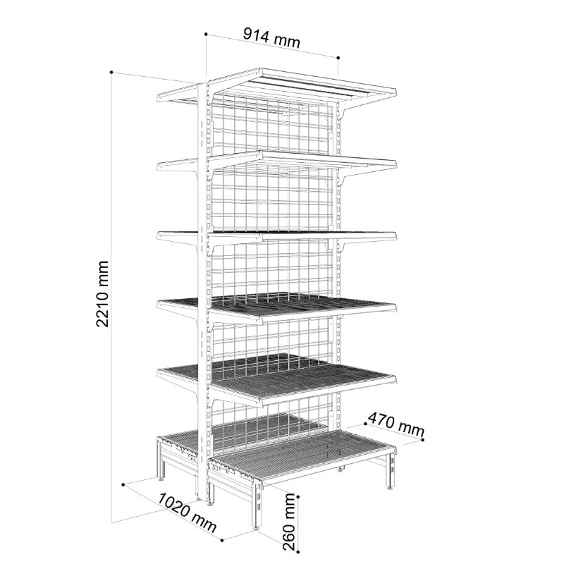 five layers shelf Metallic mall rack Wooden Block Free Standing Corrugated Cardboard Racks Shelves for supermarket