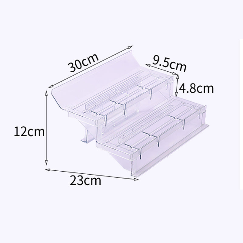 Transparent Ladder Display Stand Multi-layer Supermarket Hot Sale High Quality ABS Material Not Easy To Break For Fruits Shop