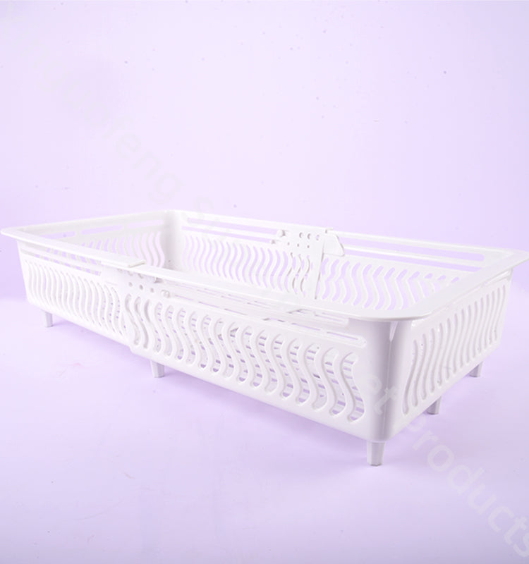 White basket six core advantages environmental protection material supermarket pond hourglass retractable seafood baskets store