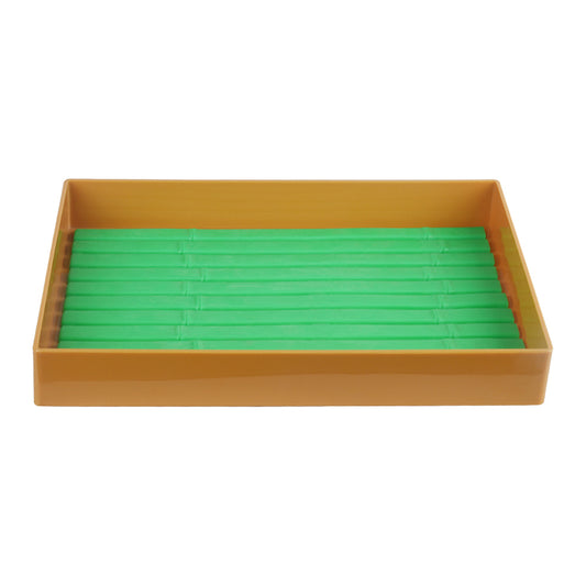 durable small linsulated pressure resistant smooth yellow tray bread tray AB for vegetable fruit three parts combination