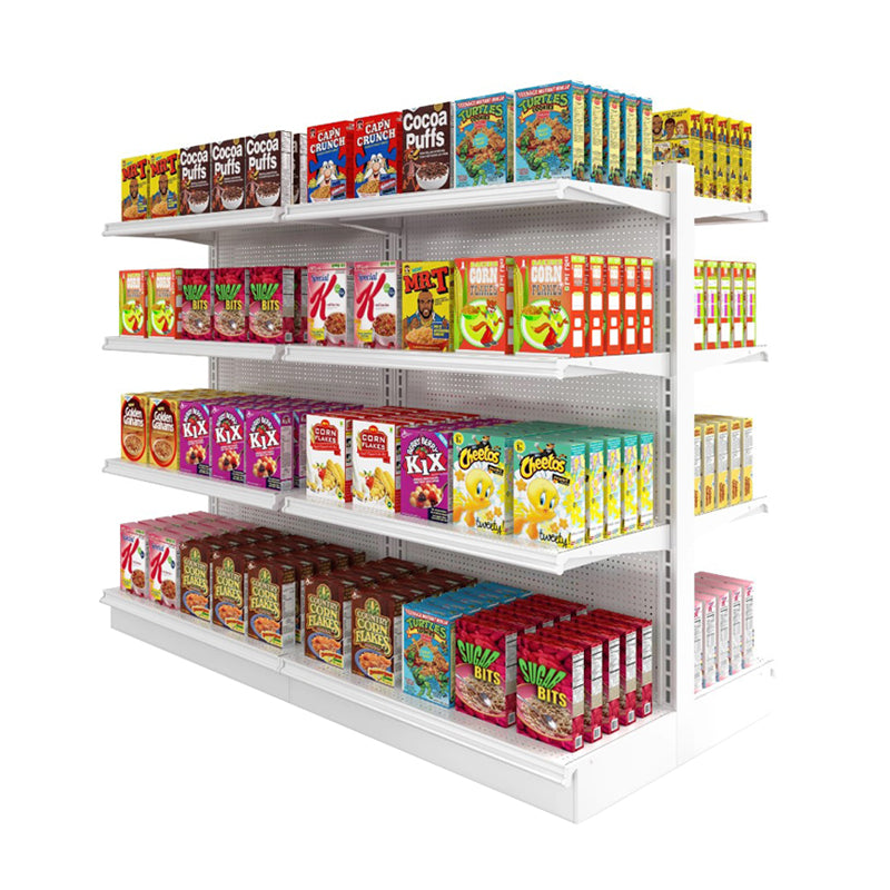 supermarket shelf mall rack Wooden Block Free Standing Corrugated Cardboard Racks Shelves for commodity