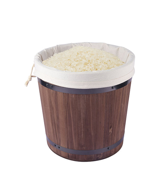 Supermarket wooden rice bucket grocery Cereal Storage Bucket daily provisions bulk foods Restaurant Wood Barrel