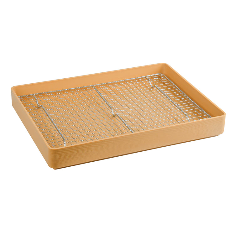 durable small linsulated pressure resistant smooth yellow tray bread tray AB for vegetable fruit three parts combination
