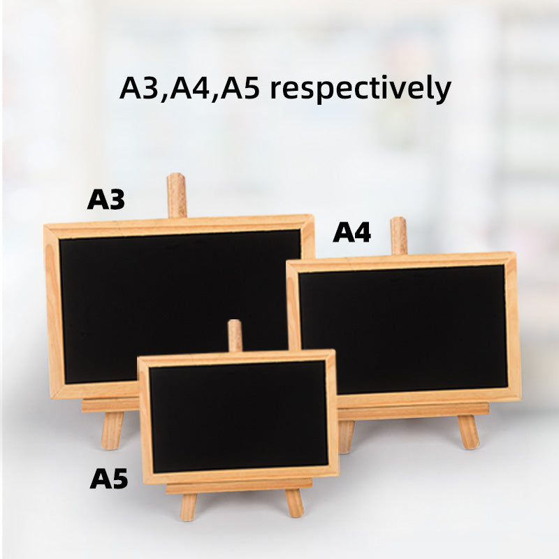 Custom Wooden Stand Small Blackboard Activity Prompt Board household study promotion
