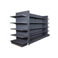 five layers shelf Metallic mall rack Wooden Block Free Standing Corrugated Cardboard Racks Shelves for supermarket