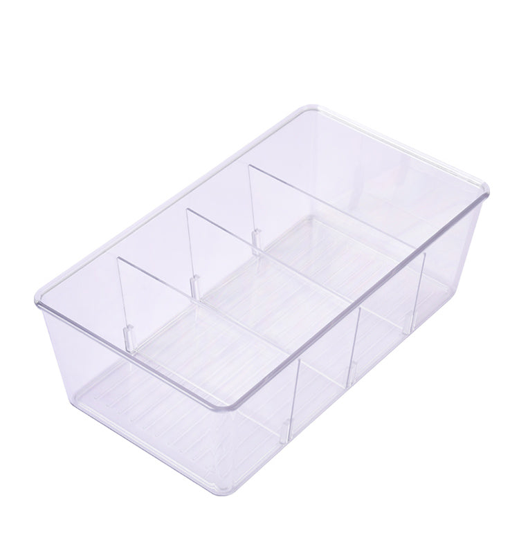 Acrylic Customized Storage Box Fourfold Display Transparent Promotional High Quality Supermarket Household For Tableware Toy