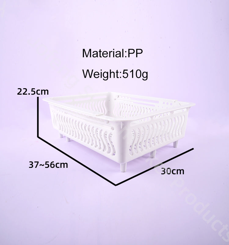 White basket six core advantages environmental protection material supermarket pond hourglass retractable seafood baskets store