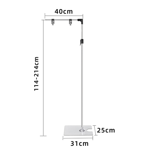 T shaped poster stand L shape adjustable rod rack for supermarket