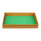Wear resistant durable pressure resistant smooth yellow tray for vegetable fruit tray