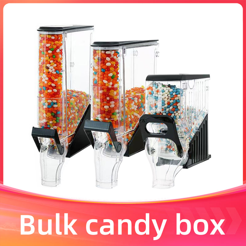 Bulk candy box food storage snack grain nut candied date box transparent acrylic candy box for supermarket store Mall