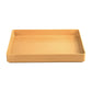 Wear resistant durable pressure resistant smooth yellow tray for vegetable fruit tray