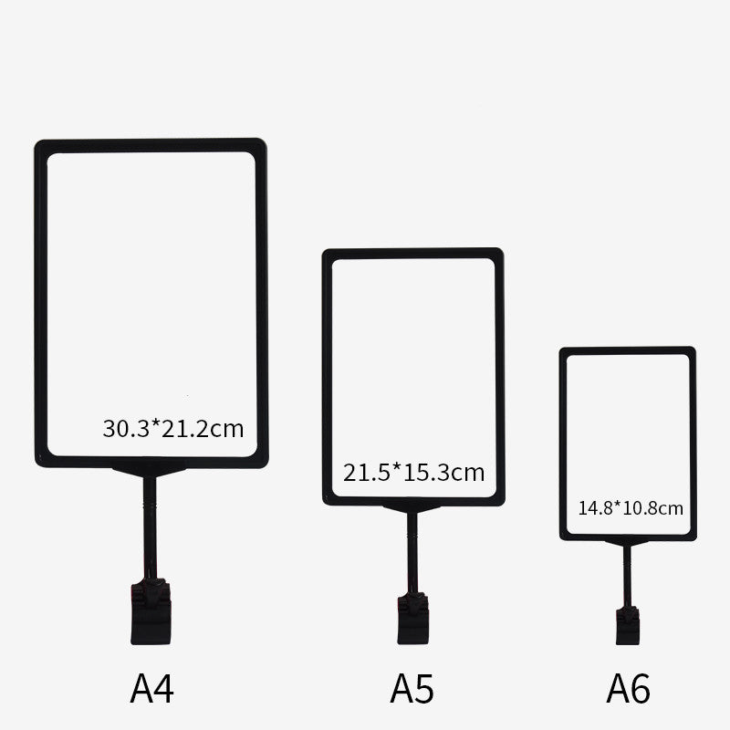 A6 size super maket pop frame board