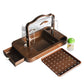 Coffee color Bread,Cake,Fruit and Vegetables Sample Tray with Draw