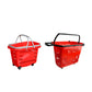 40L Great Rugged and durable large plastic shopping basket with hollow grid, rectangular shopping basket