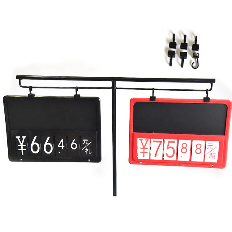 Erasable Free Hook Expandable Shelf multi- Function Double-sided Fruit and Vegetable Price Display