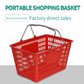 30 liter Custom Great Rugged and Durable Large Plastic Portable shopping basket with Hollow Grid