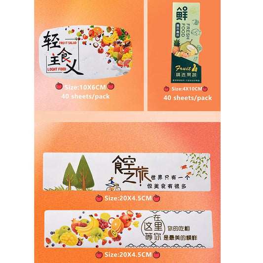 Factory Direct Sale Decoration Artificial Simulation Fruit Sticker for Supermarket