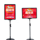 HOT SELL A4 size super maket frame board free standing for display